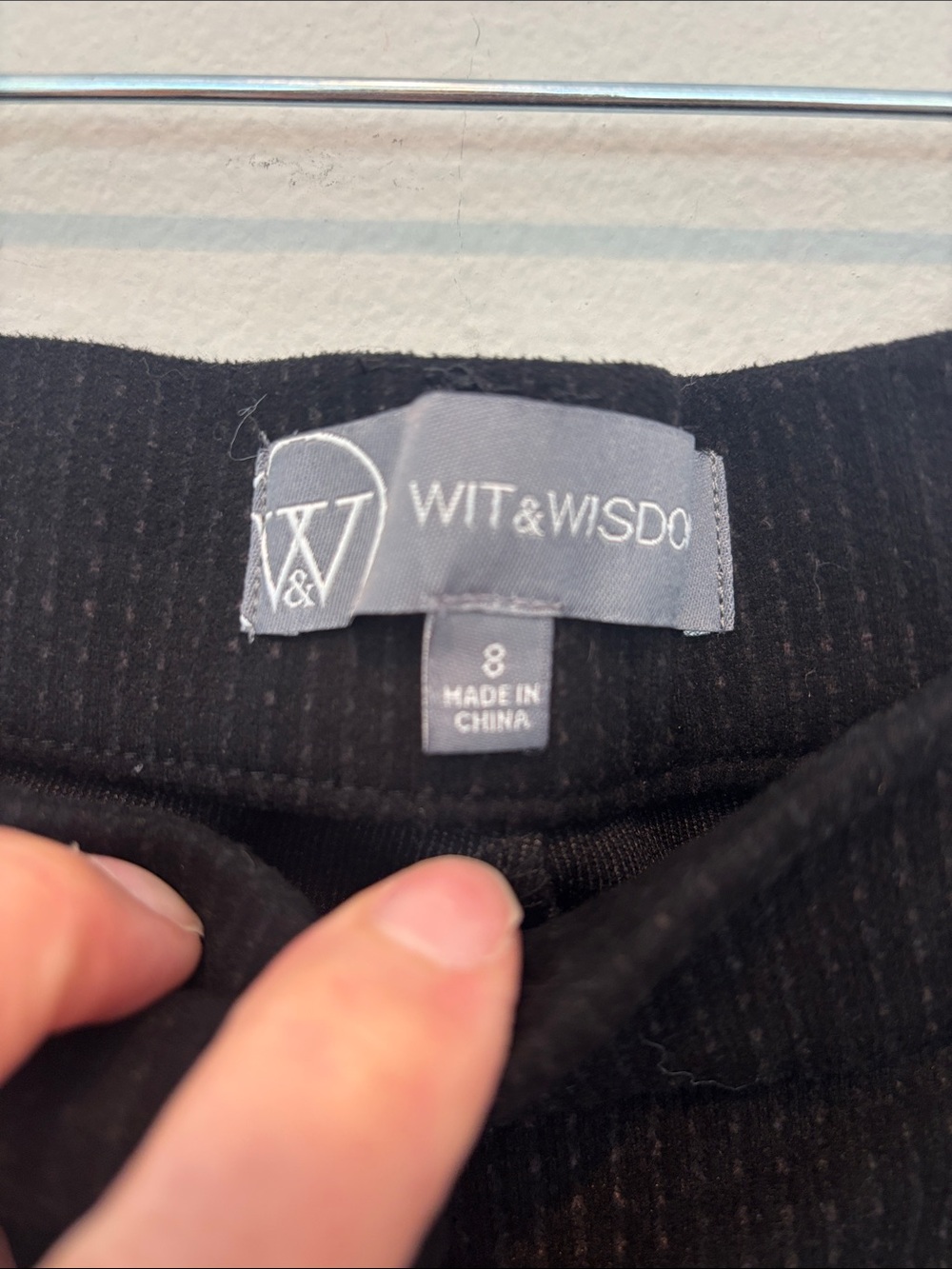 NWT Wit & Wisdom Black Knit Lined Suit with Subtle Dark Fleck 192 - Picture 10 of 11